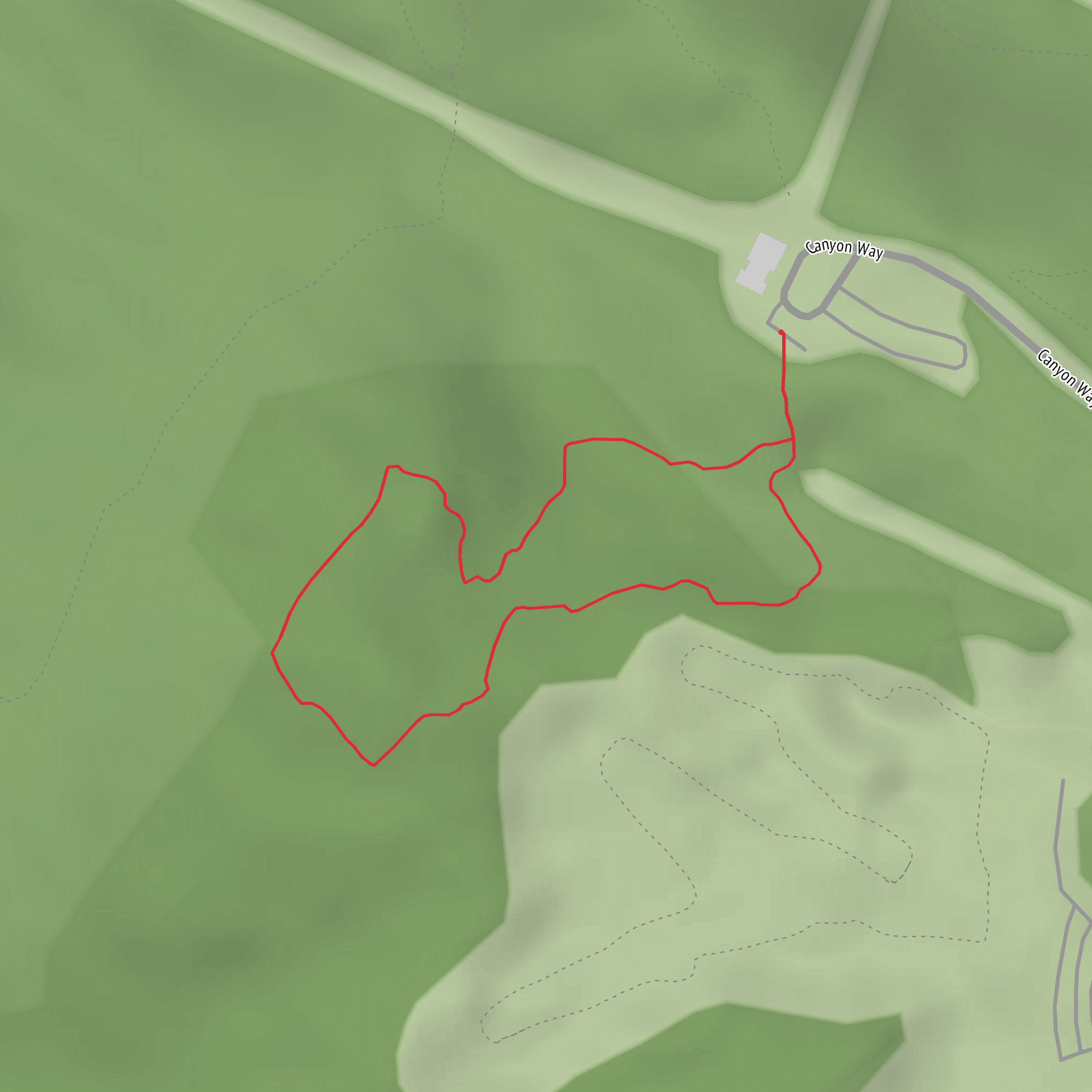 Lick Hollow Trail mobile static map