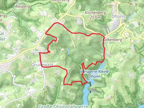 Vorsperre Kleine Dhuenn via Kirchweg