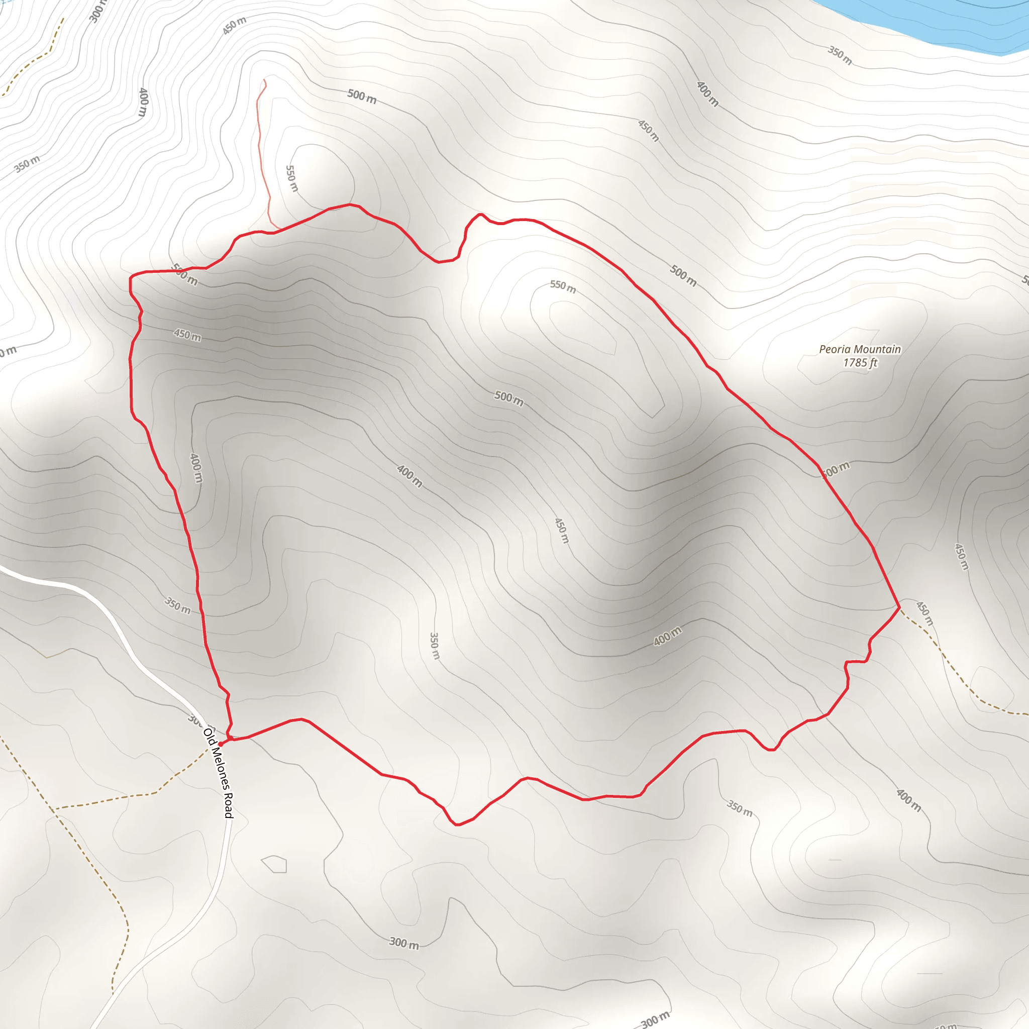 Peoria Mountain Loop mobile static map