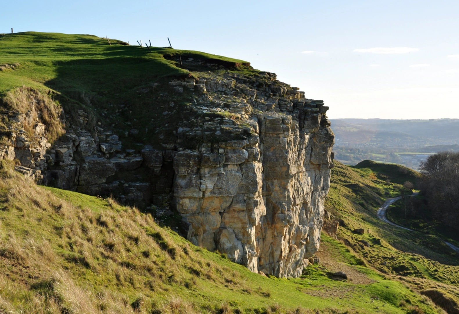 An image depicting the trail Cleeve Hill Circular and its surrounding area.