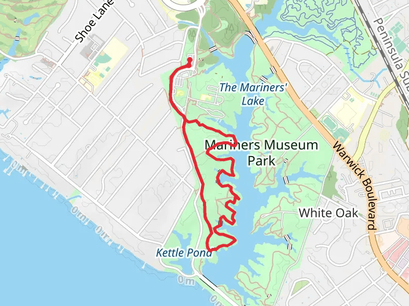 The Noland Trail and Meadow Path via Harvey Field Park