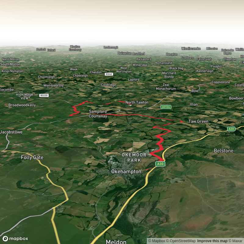 Okehampton to North Tawton
