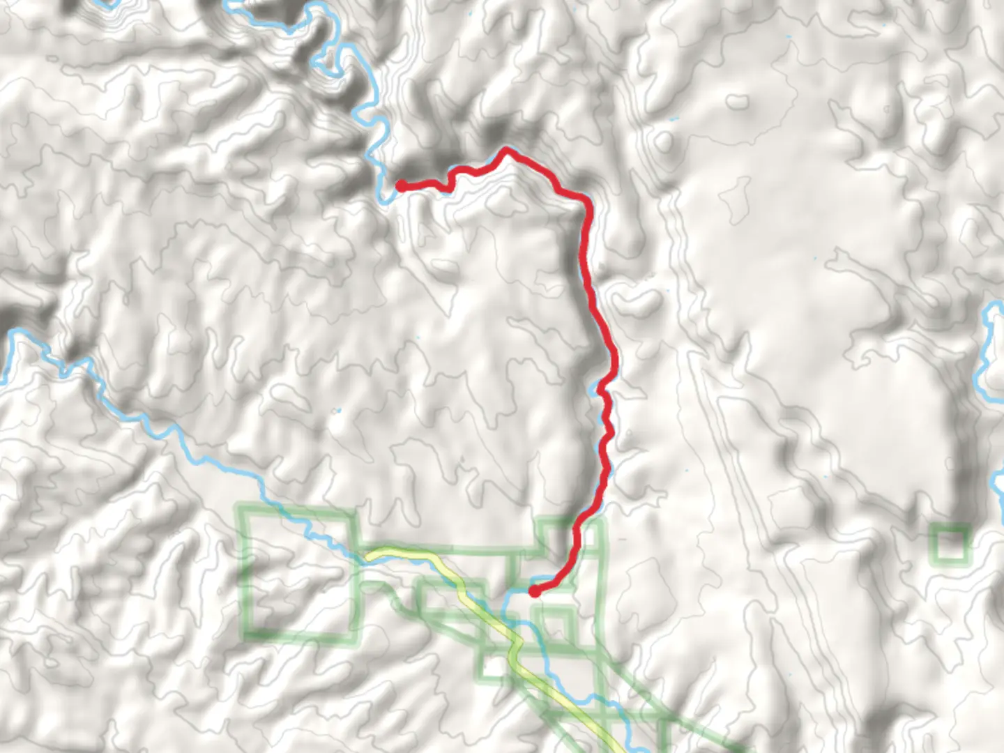 An image depicting the trail Middle Fork Trail and its surrounding area.