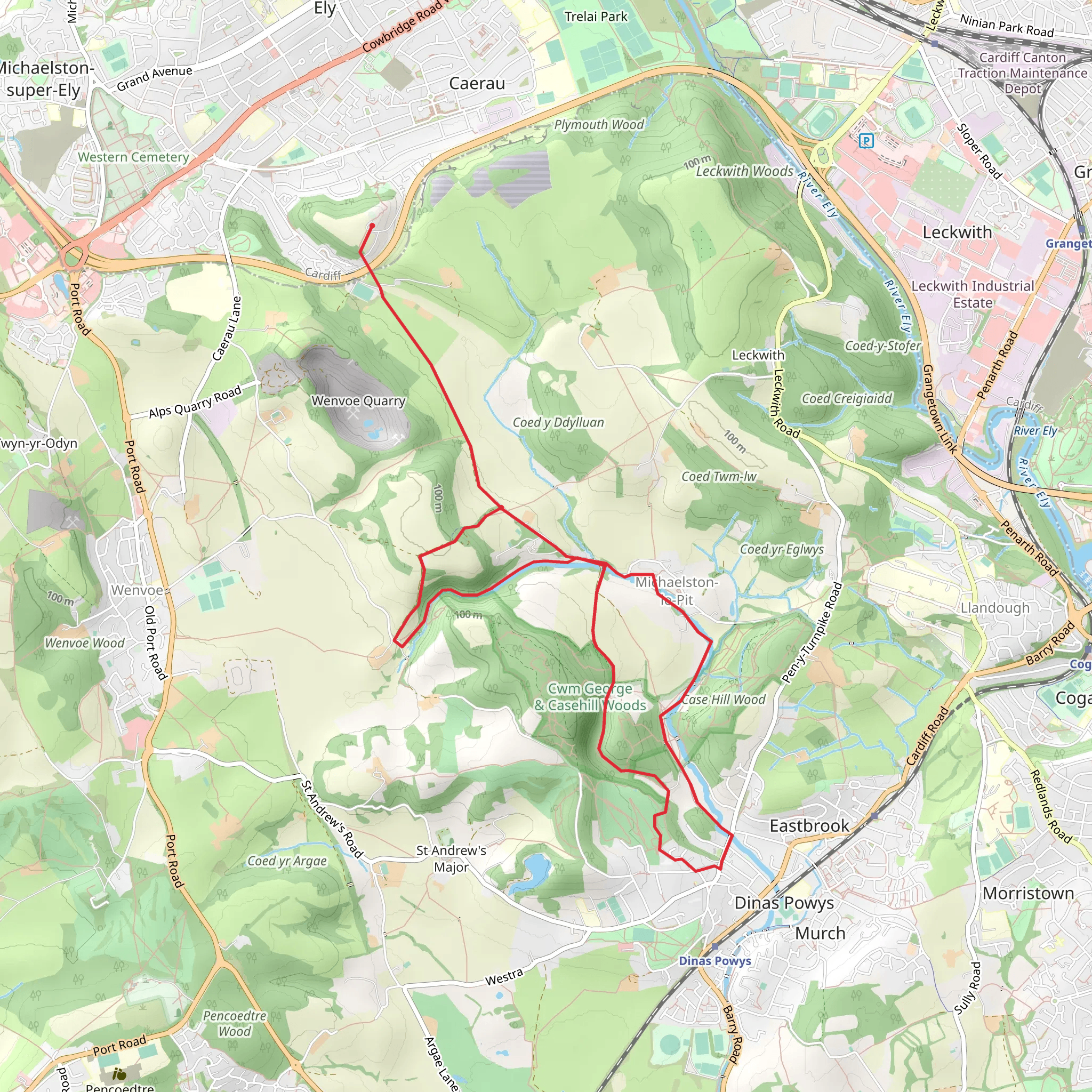 Valeway 8 (Michaelston-le-Pit mobile static map