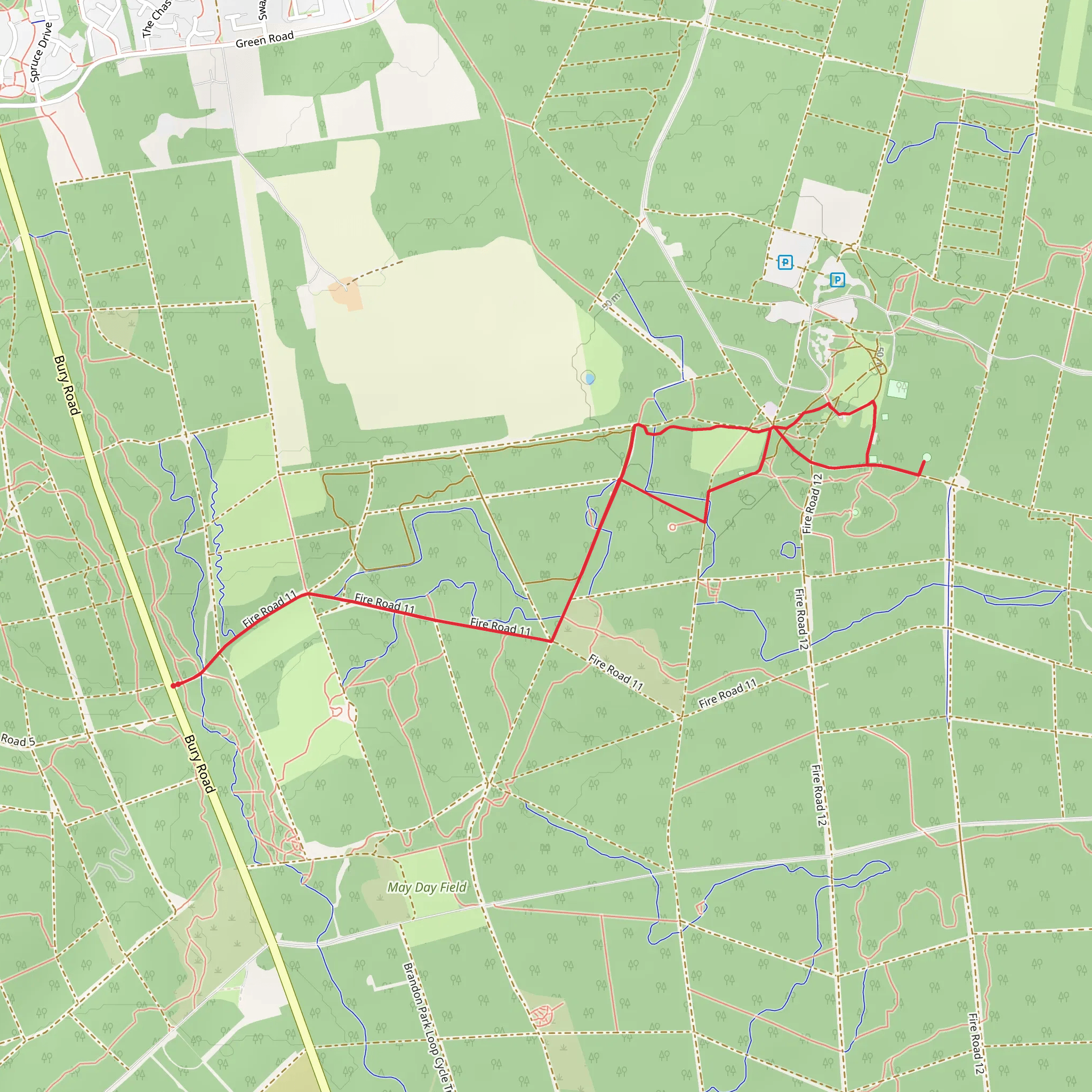 Madgett's Pit via Fir Trail mobile static map