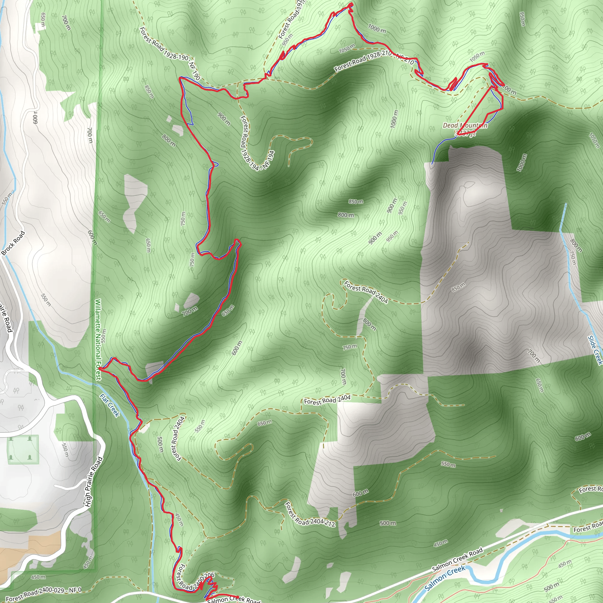 Dead Mountain Trail mobile static map