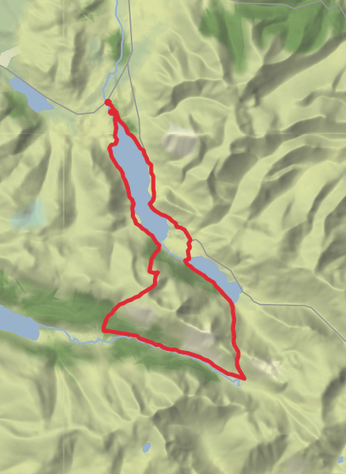 Hike from Thackthwaite mobile static map