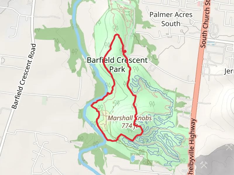 Marshall Knobs Loop Trail