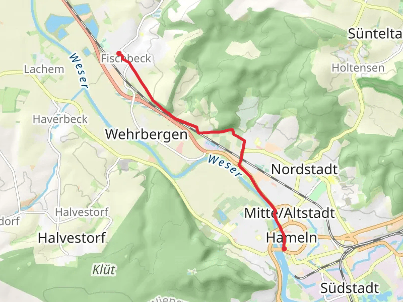 Fischbeck to Hamelin Walk