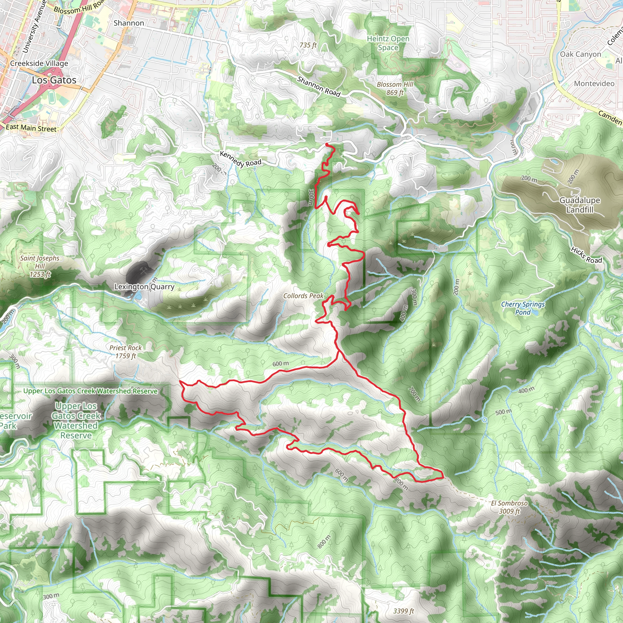 Kennedy, Priest Rock and Limekiln Loop Trail mobile static map