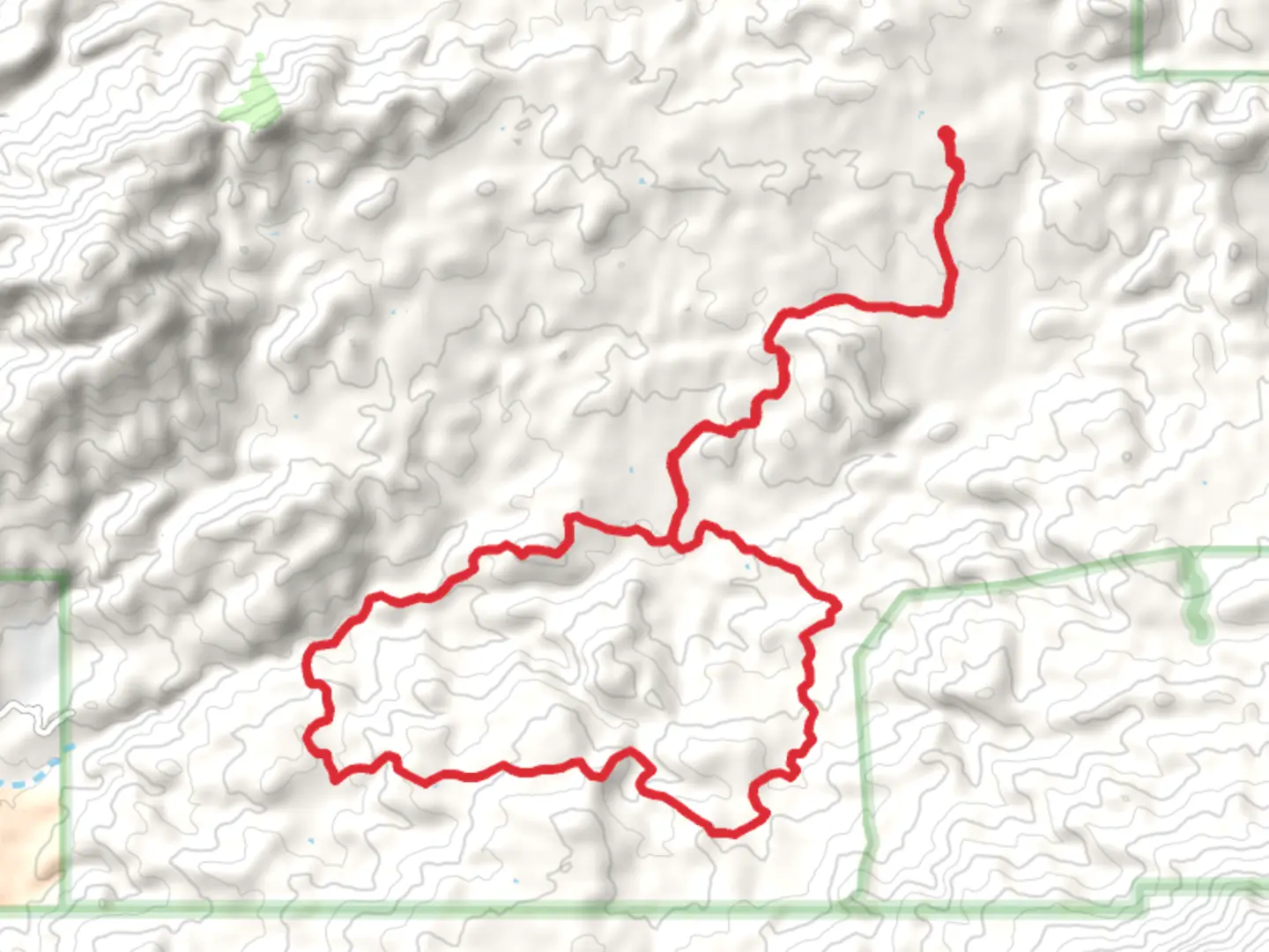 An image depicting the trail Mesa de la Osa Loop and its surrounding area.