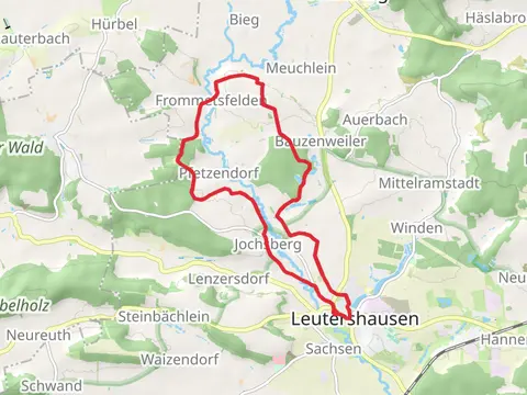 Stöckleinsweiher via Milanweg Leutershausen