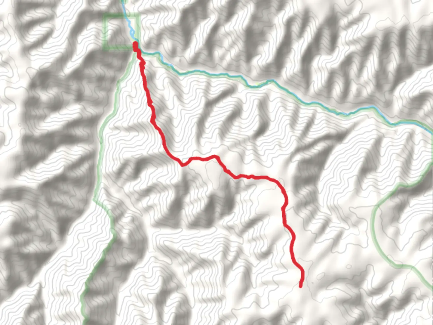 An image depicting the trail Rattlesnake Trail Out and Back and its surrounding area.