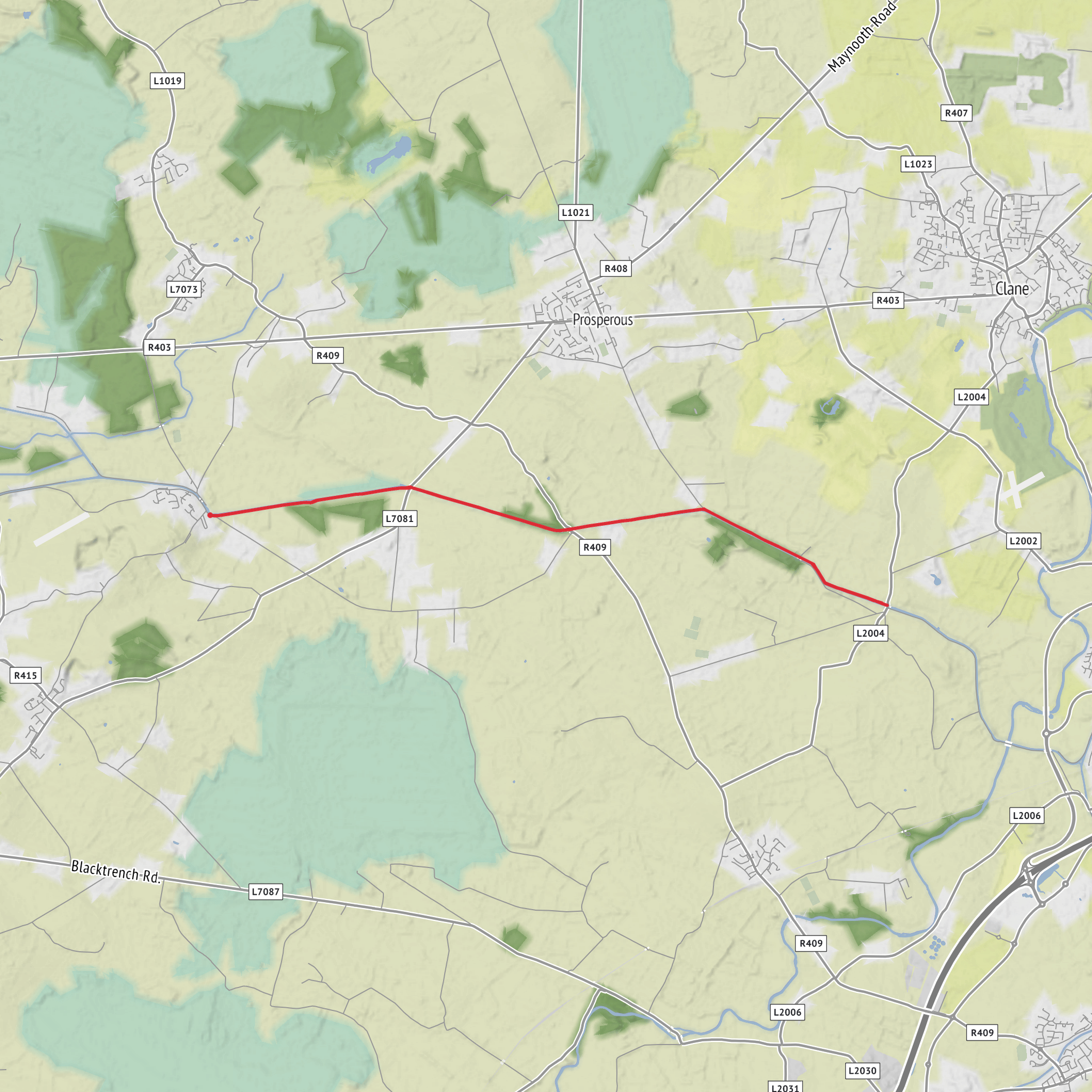 Robertstown - Digby Bridge - Robertstown mobile static map