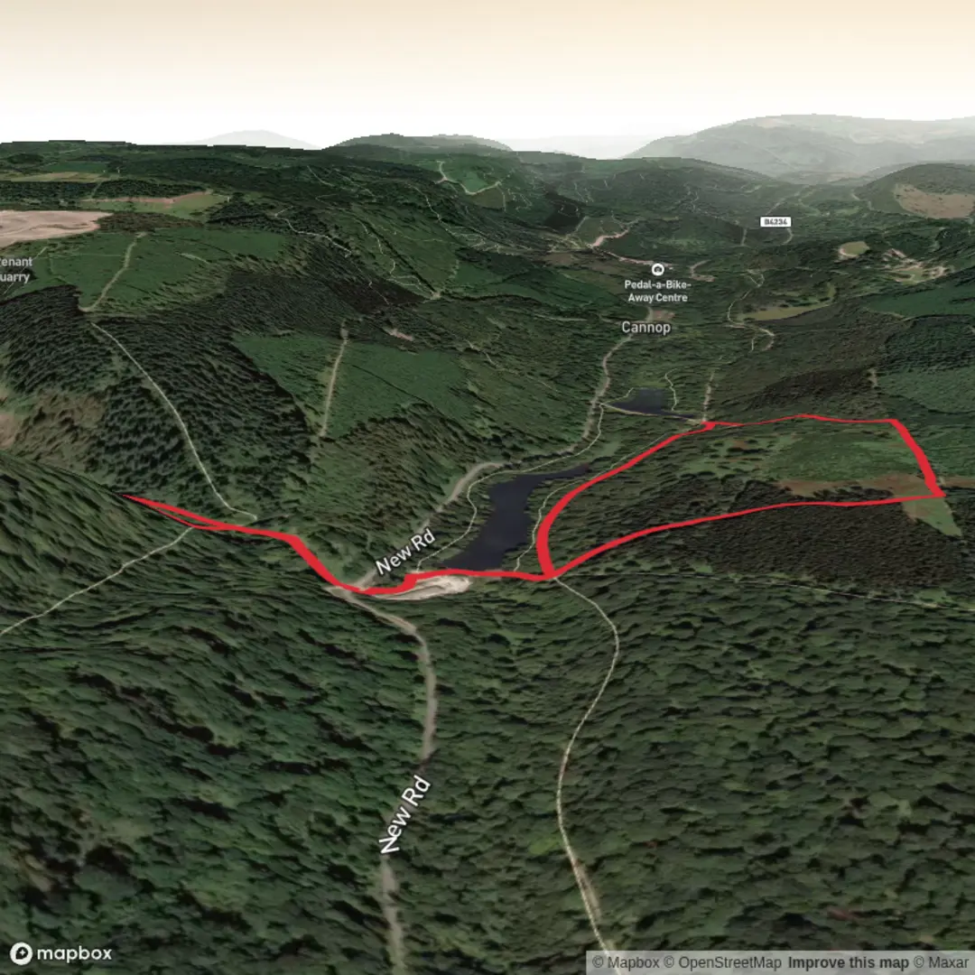 An image depicting the trail Upper Whitelea Green and Slade Hill Loop and its surrounding area.
