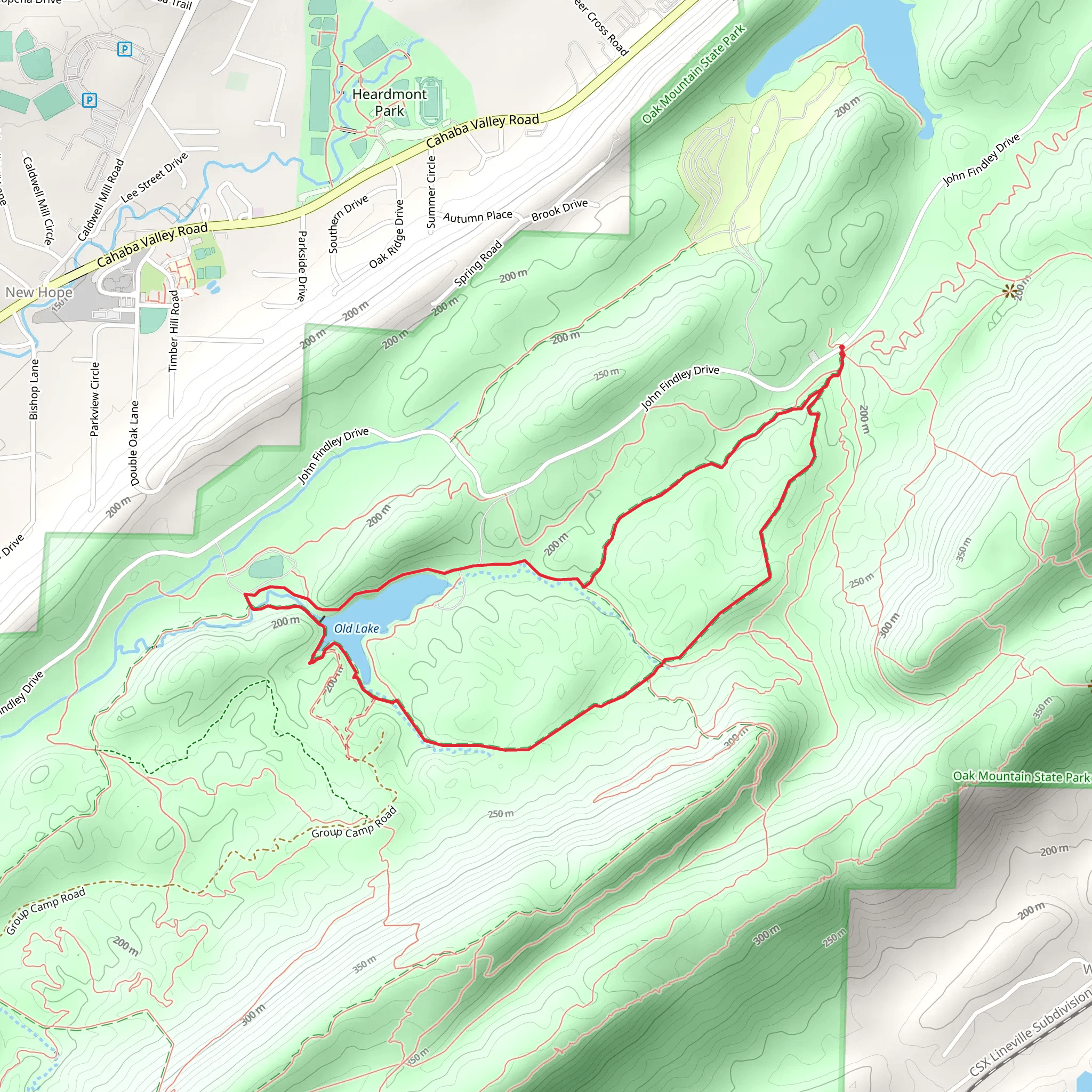 Tranquility Lake via Foothills Trail - Yellow Loop mobile static map