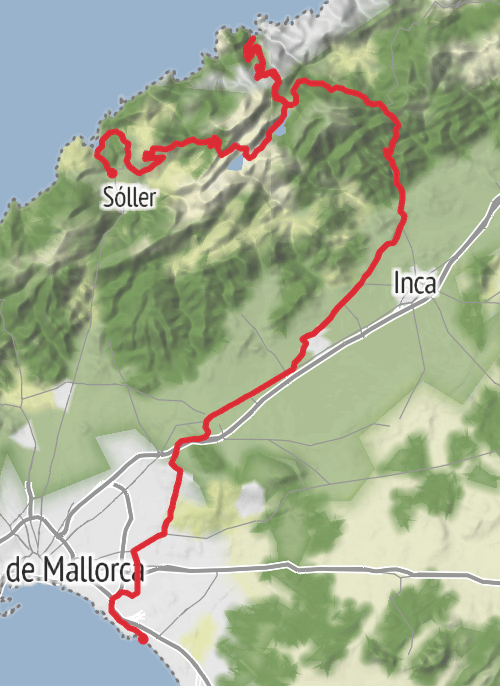 Hike from Sóller mobile static map