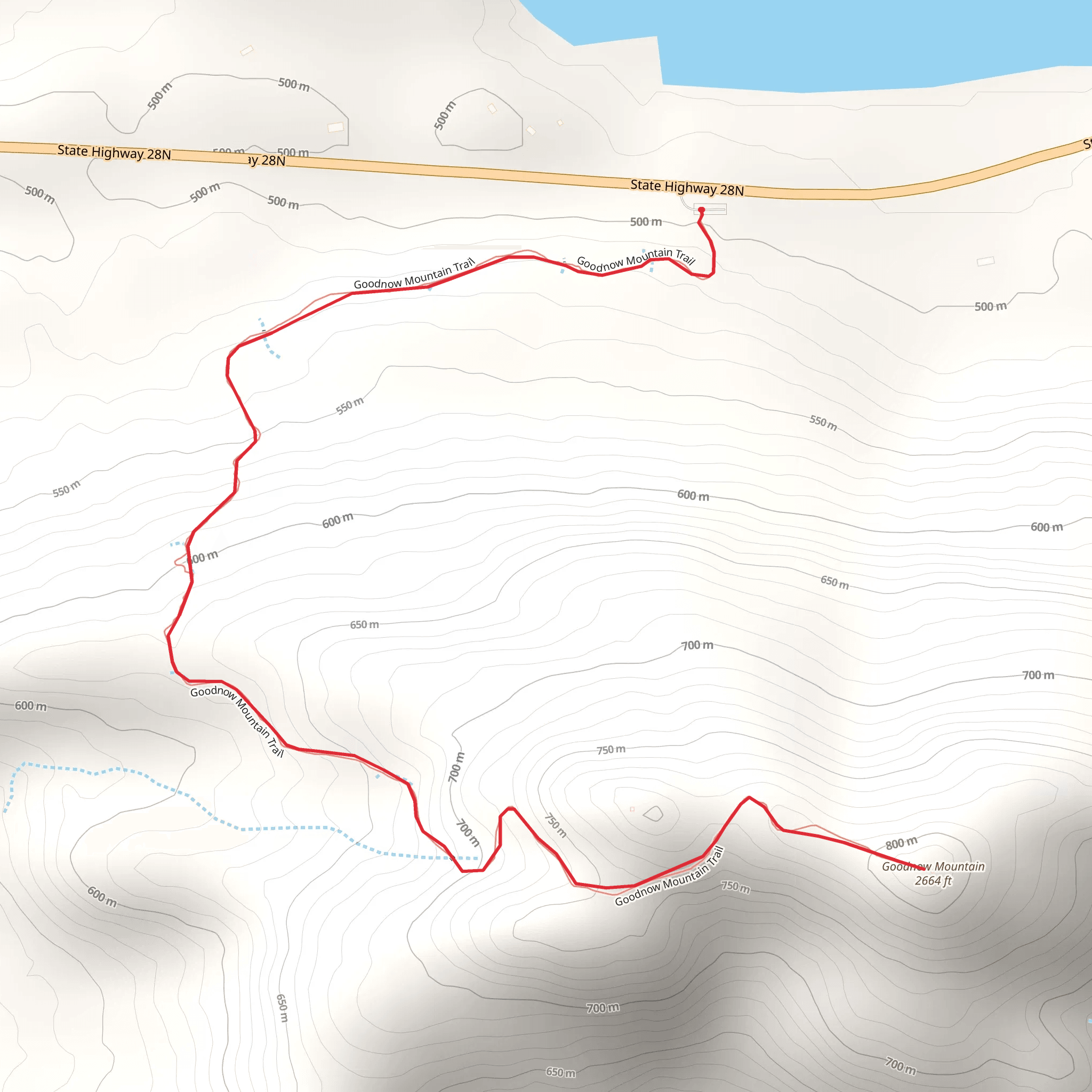 Goodnow Mountain mobile static map