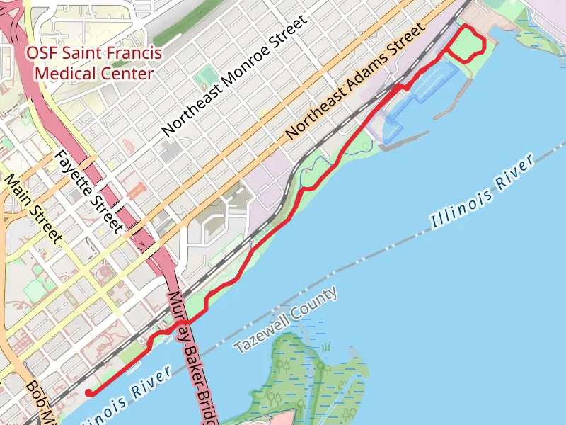 Rock Island Greenway, Eckwood Park and riverfront Park
