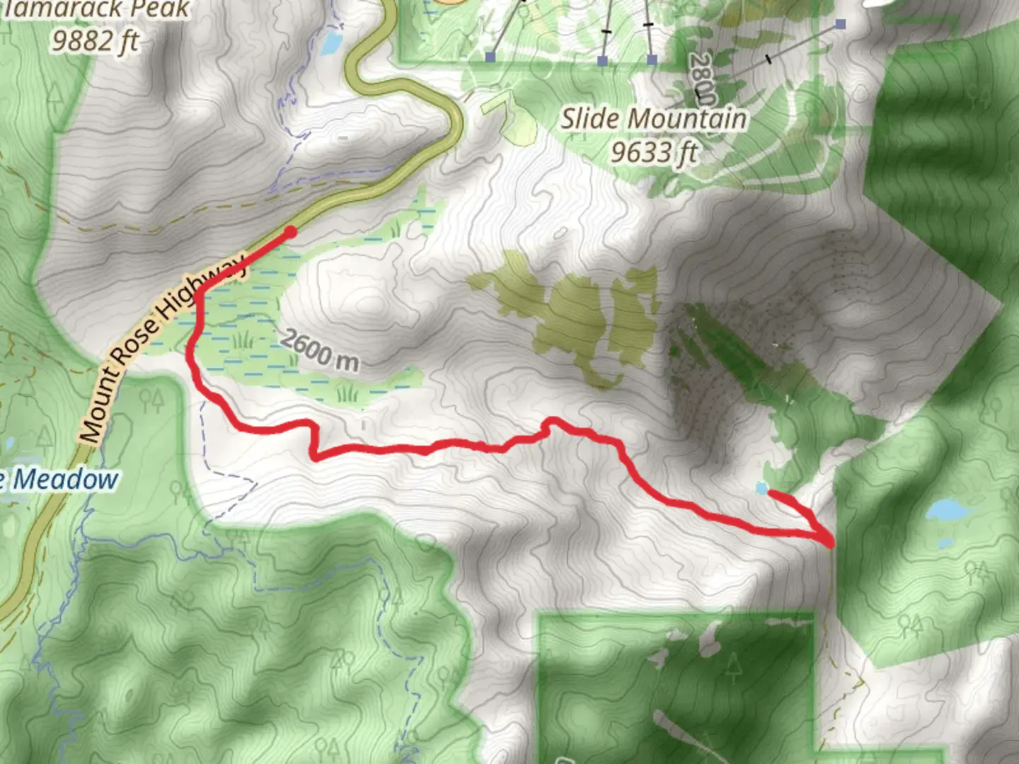 An image depicting the trail Upper Price Lake via Ophir Creek Trail and its surrounding area.