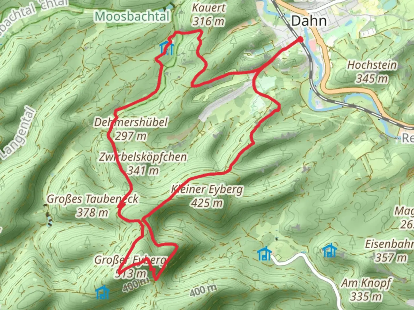 An image depicting the trail Eyberg Tour and its surrounding area.
