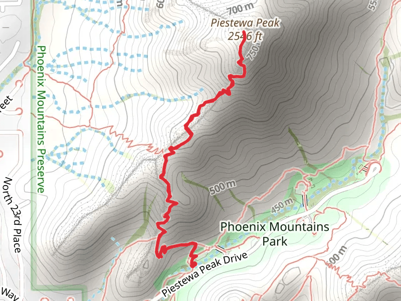 Piestewa Peak via Summit Trail