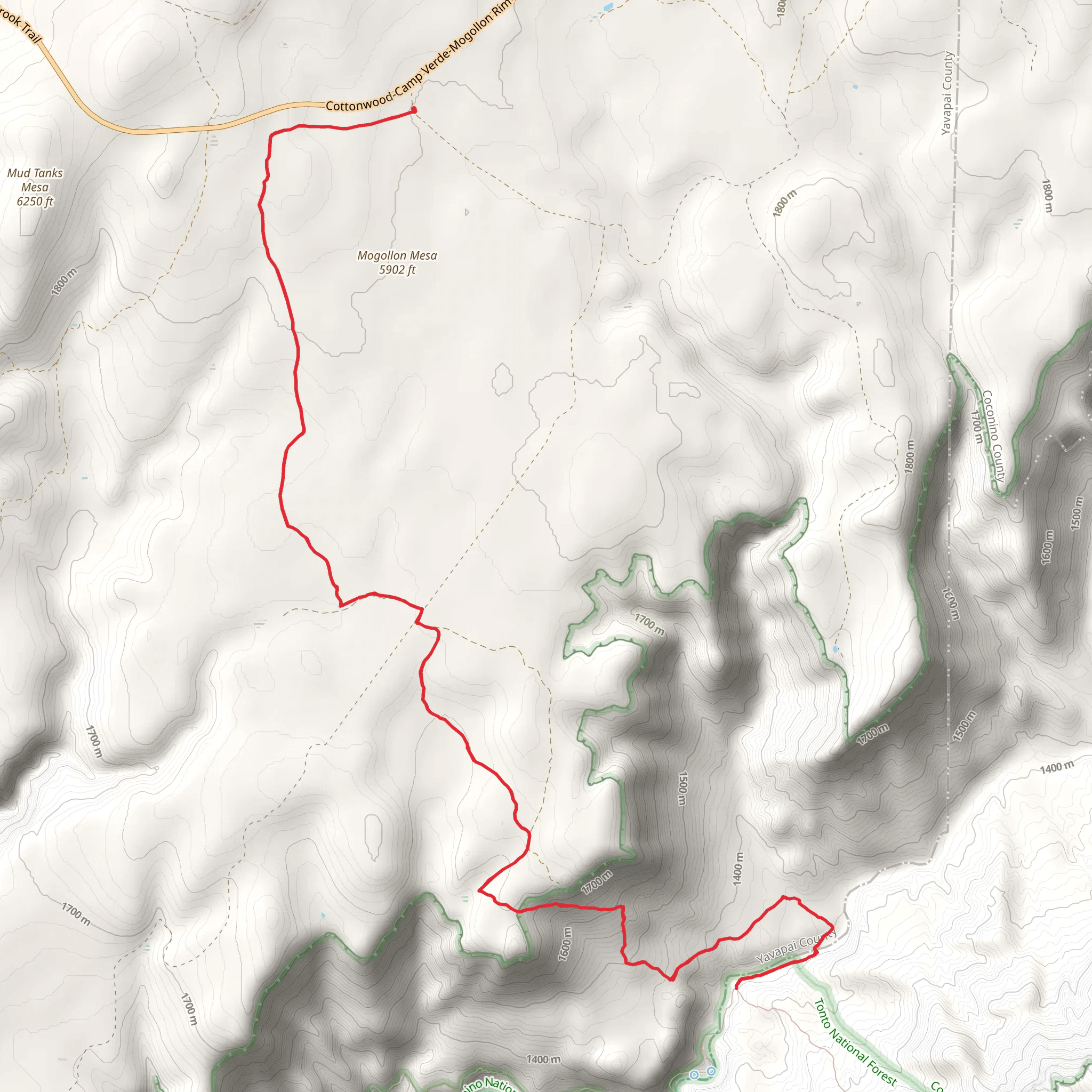 Mail Trail mobile static map
