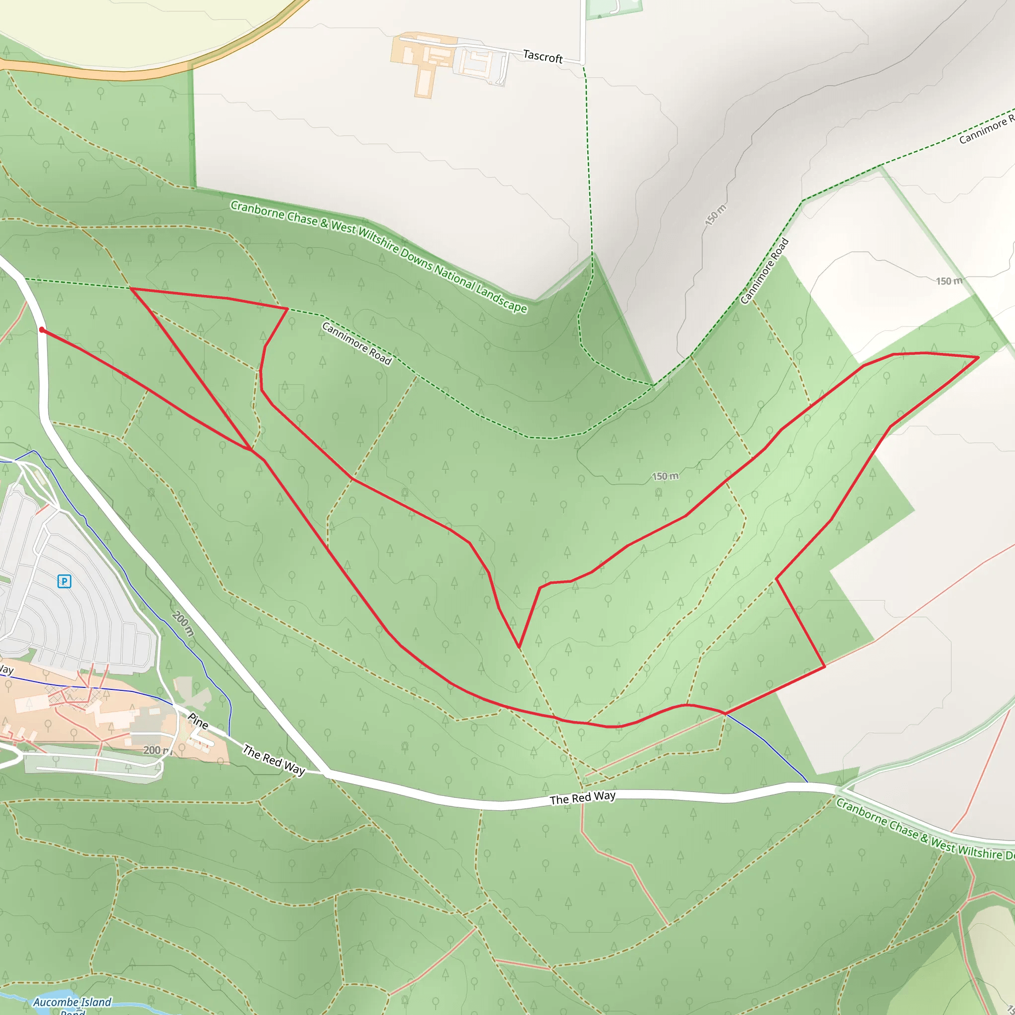 Buckler's Wood Loop mobile static map