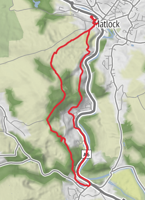 Matlock - Cromford Loop mobile static map
