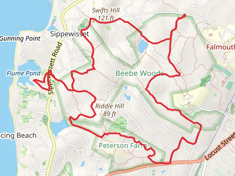 Punch Bowl, Flume Pond and The Cape Cod Way Loop Trail