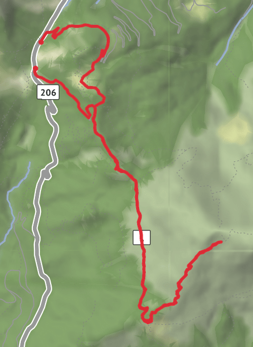 Hike from Trenta mobile static map