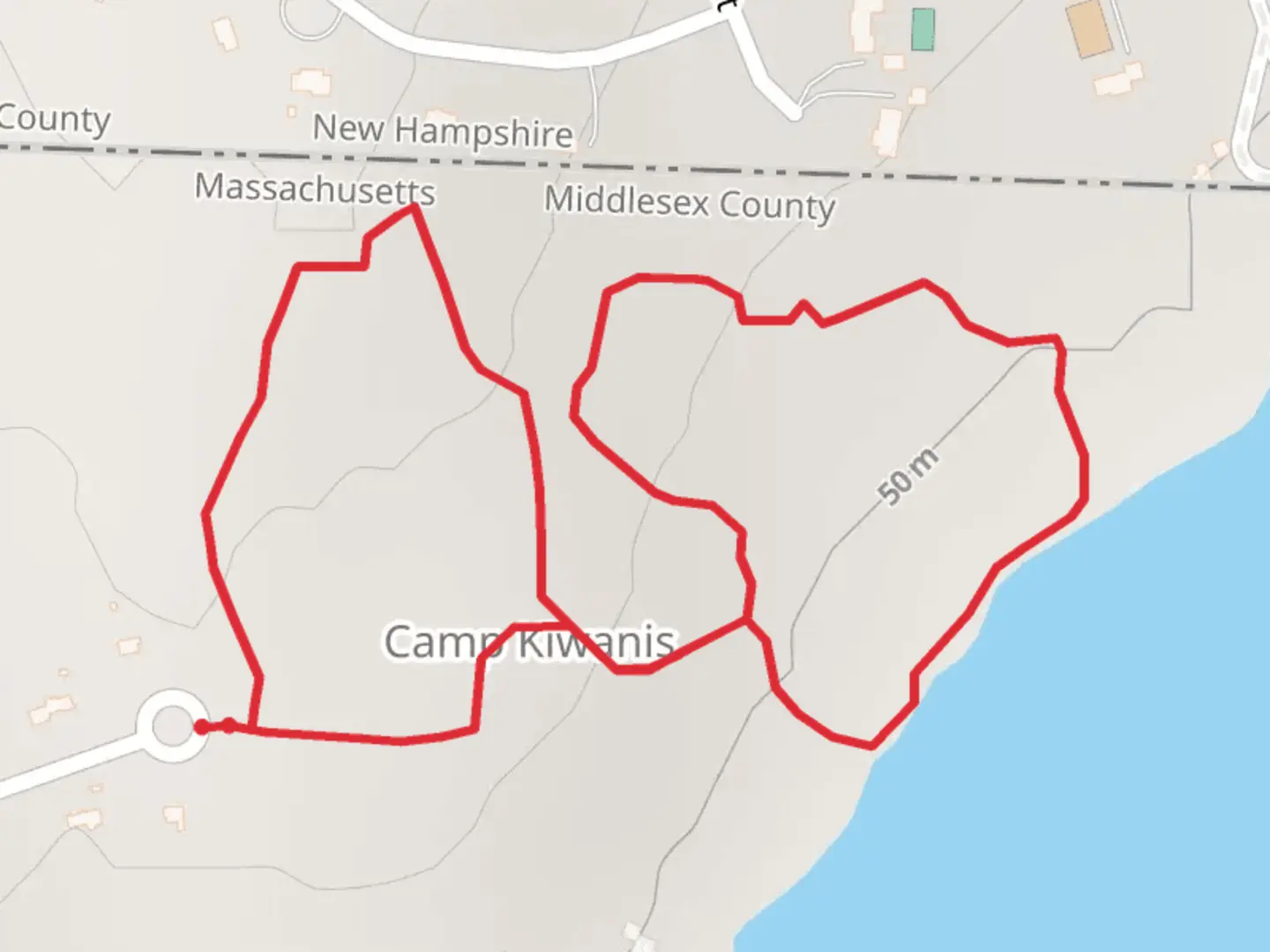 An image depicting the trail Camp Kiwanis Loop - Autumn Street and its surrounding area.