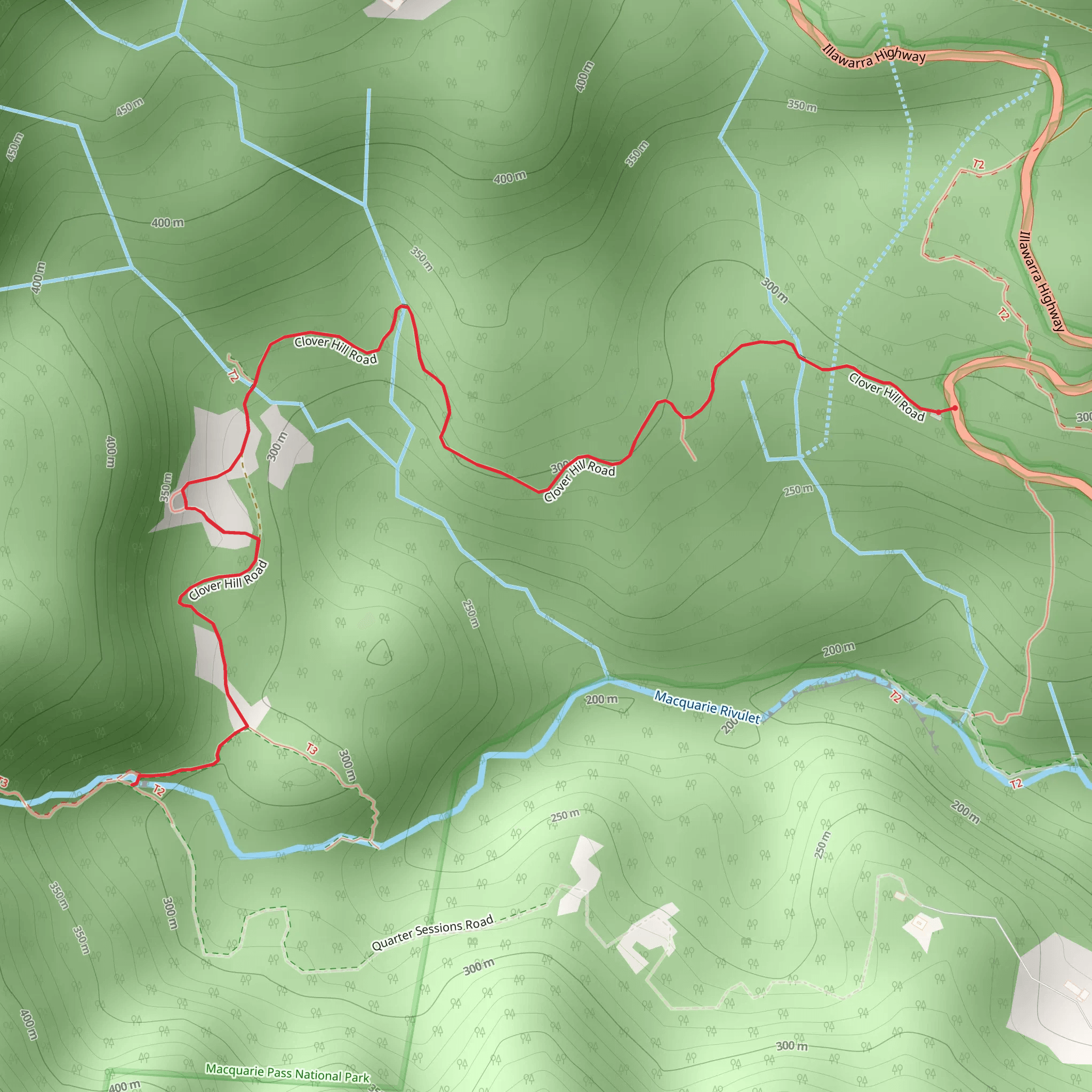 Clover Hill Trail mobile static map