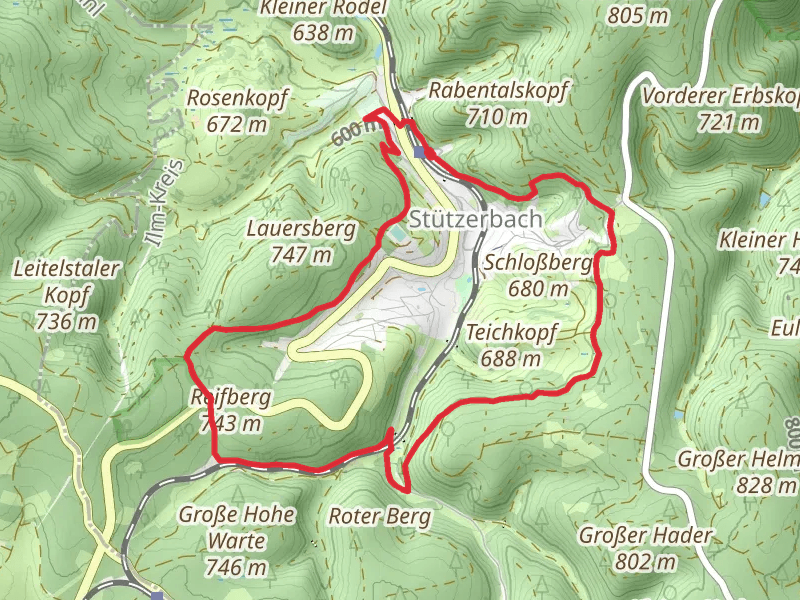 Doktor Wald Weg and Skiwanderweg zum Rennsteig
