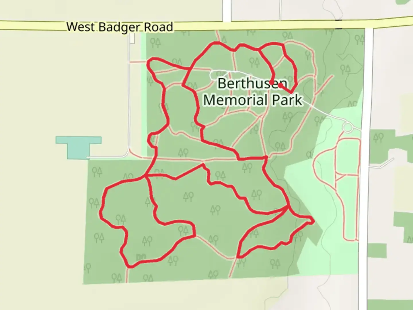An image depicting the trail Eagle and Owl Loop Trail and its surrounding area.