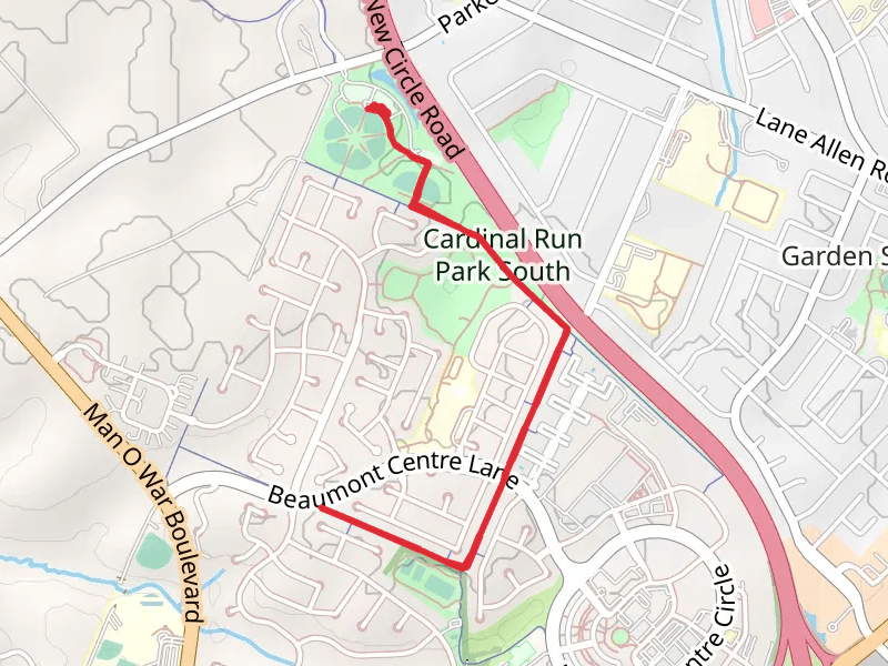 Cardinal Run Park South Walk