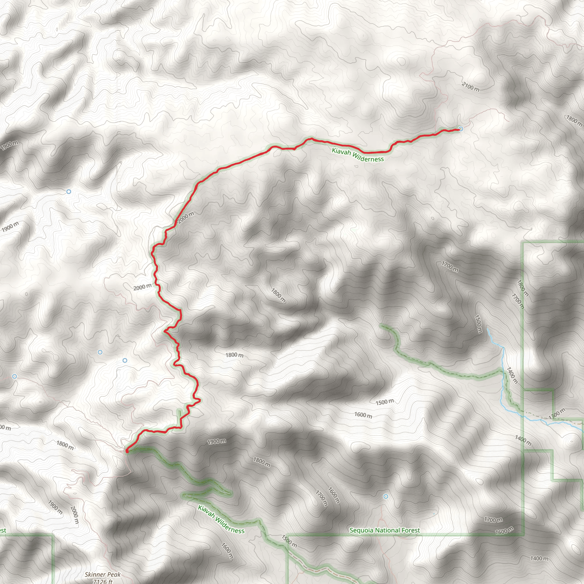 Forest Route 27S11 - PCT mobile static map