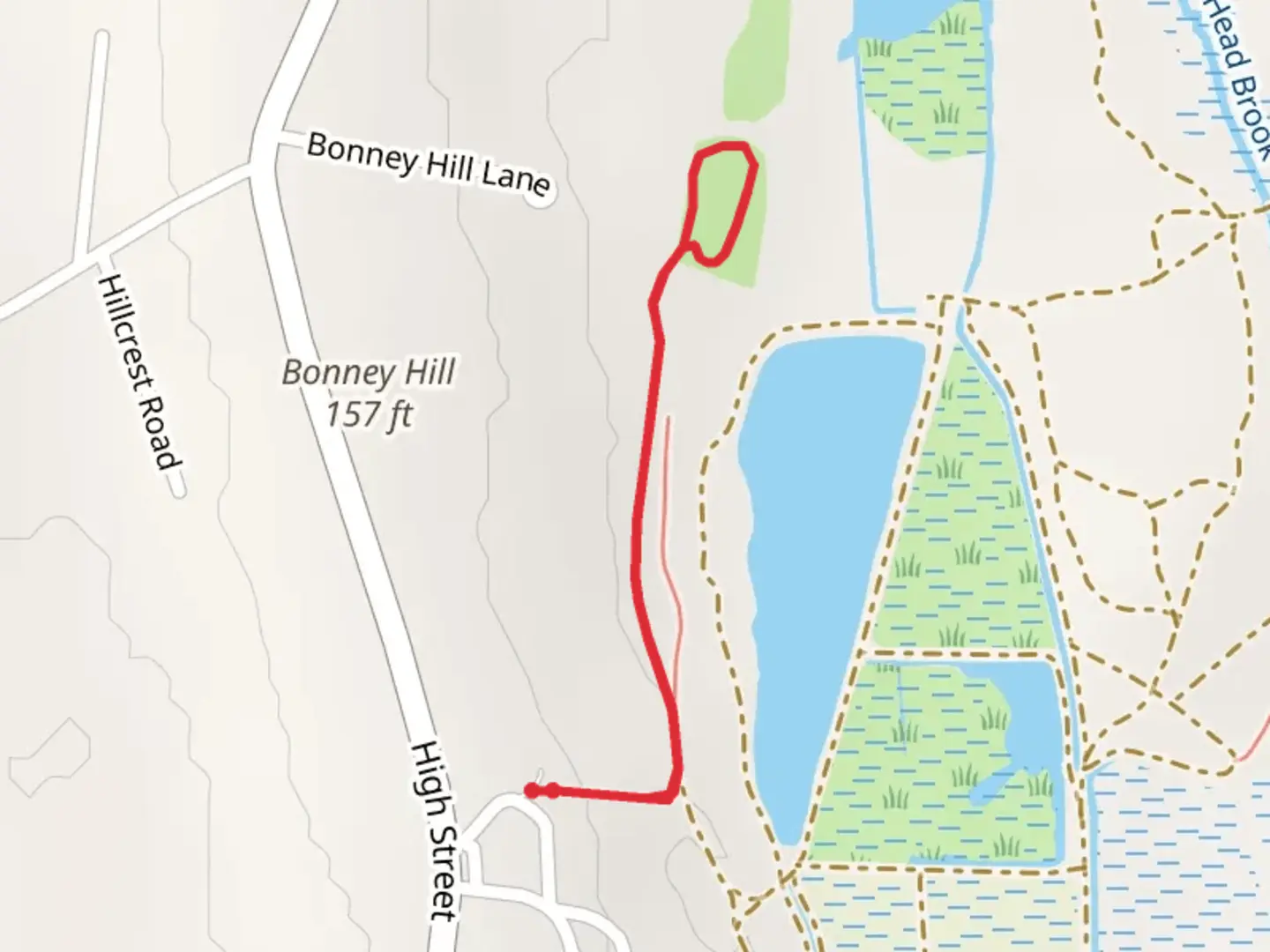 An image depicting the trail County Institutional Road Trail and its surrounding area.