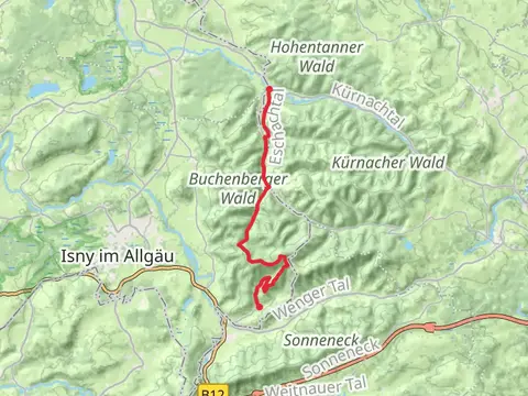 Bolsternang to Schmidsfelden via Glasmacherweg