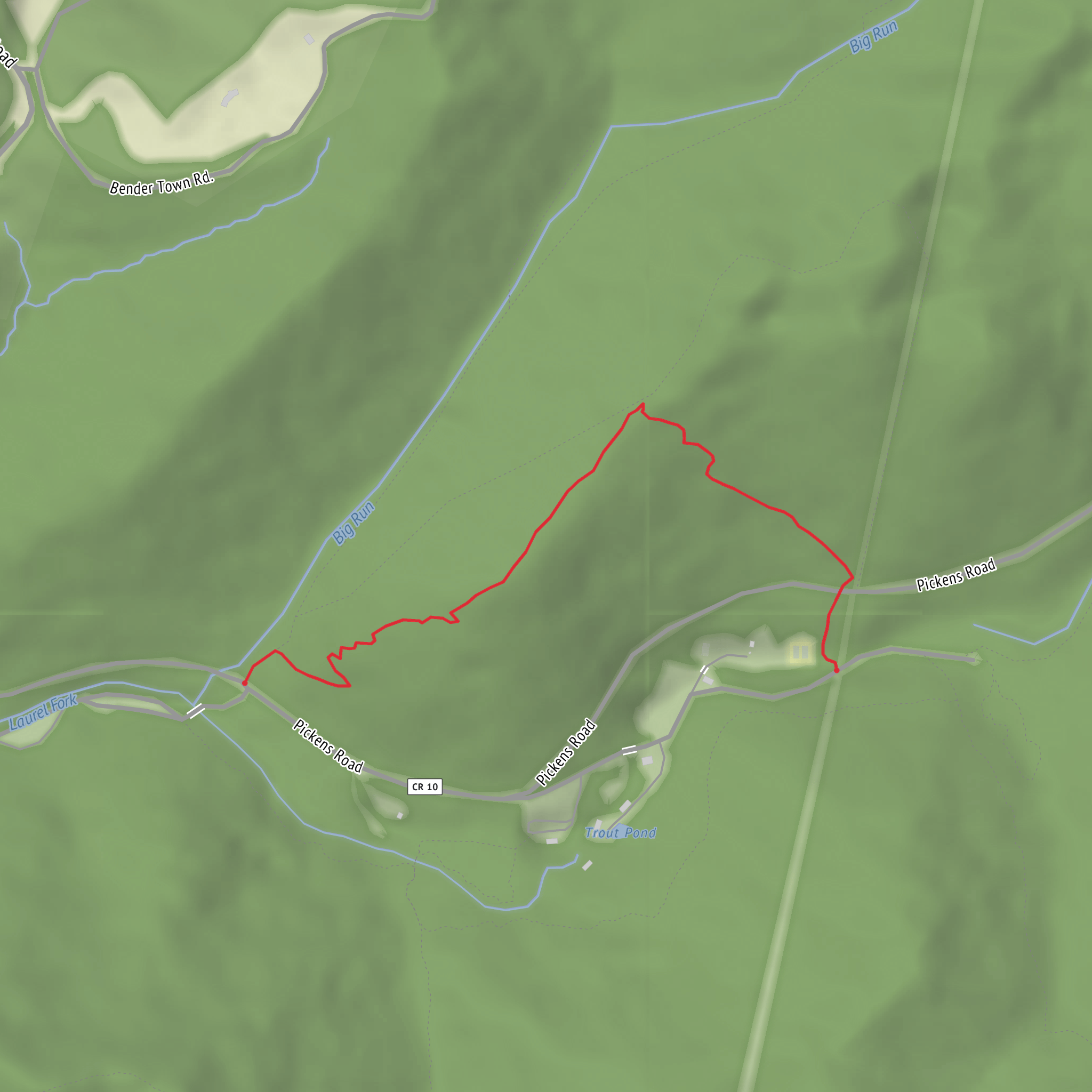 High Rock Trail mobile static map