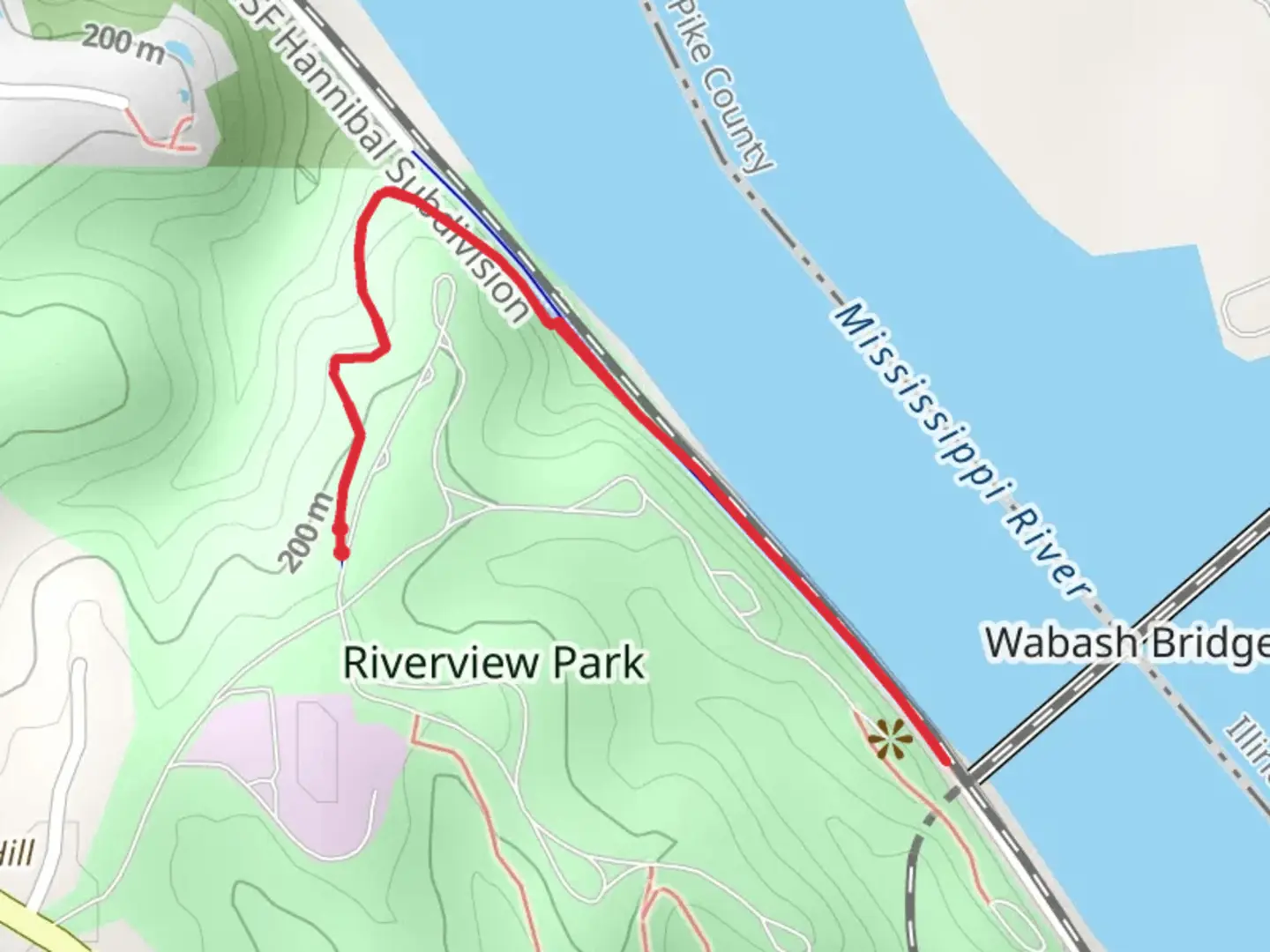An image depicting the trail North River Road Trail and its surrounding area.