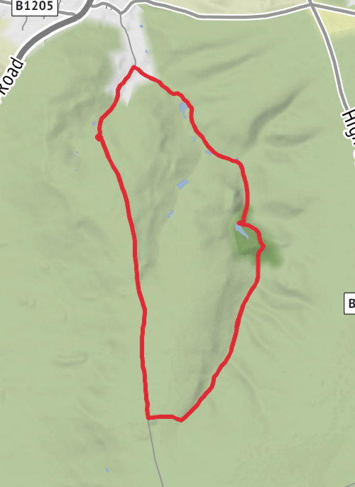Hike on Nettleton Beck Loop mobile static map