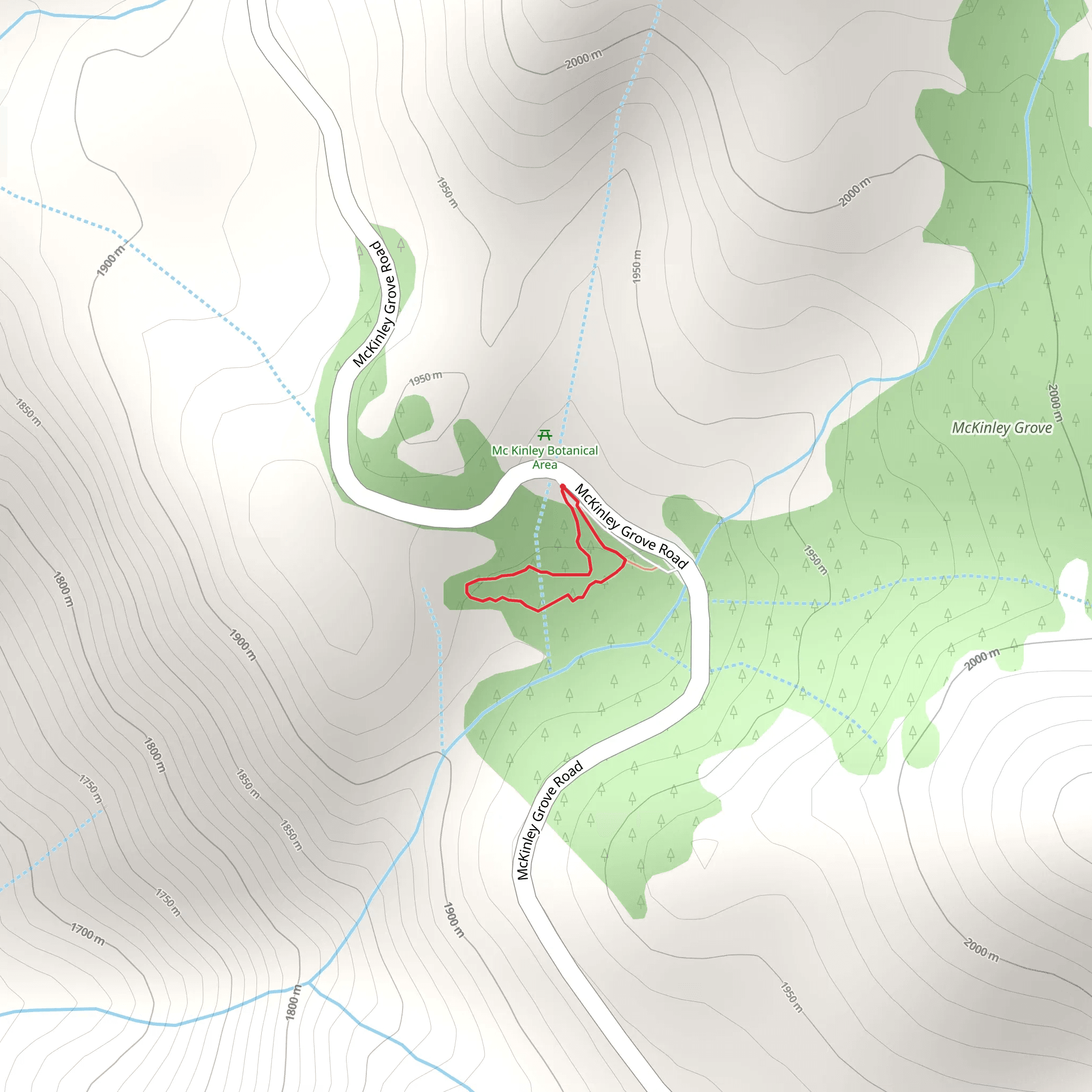 McKinley Grove Short Loop mobile static map