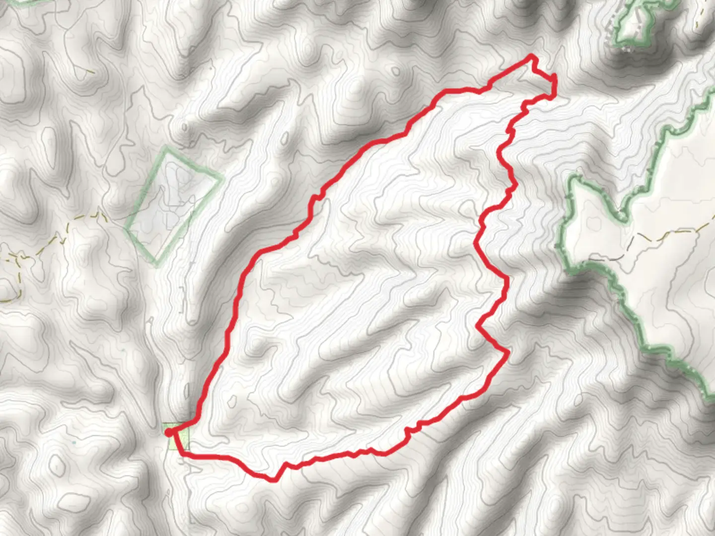 An image depicting the trail Derrick and Horton Creek Loop Trail and its surrounding area.