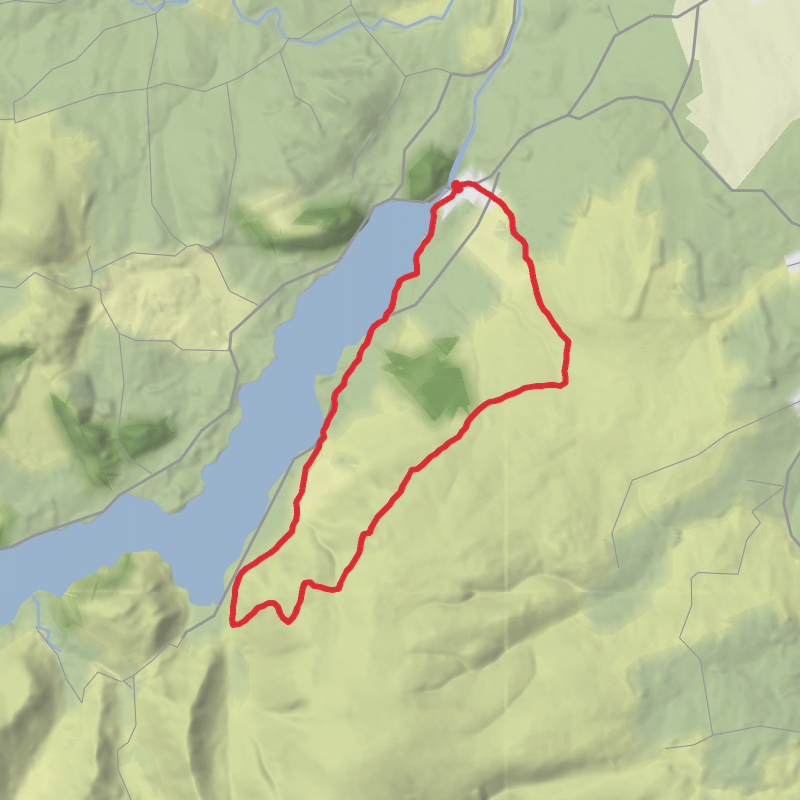 A map preview of the recording Eden Hiking.