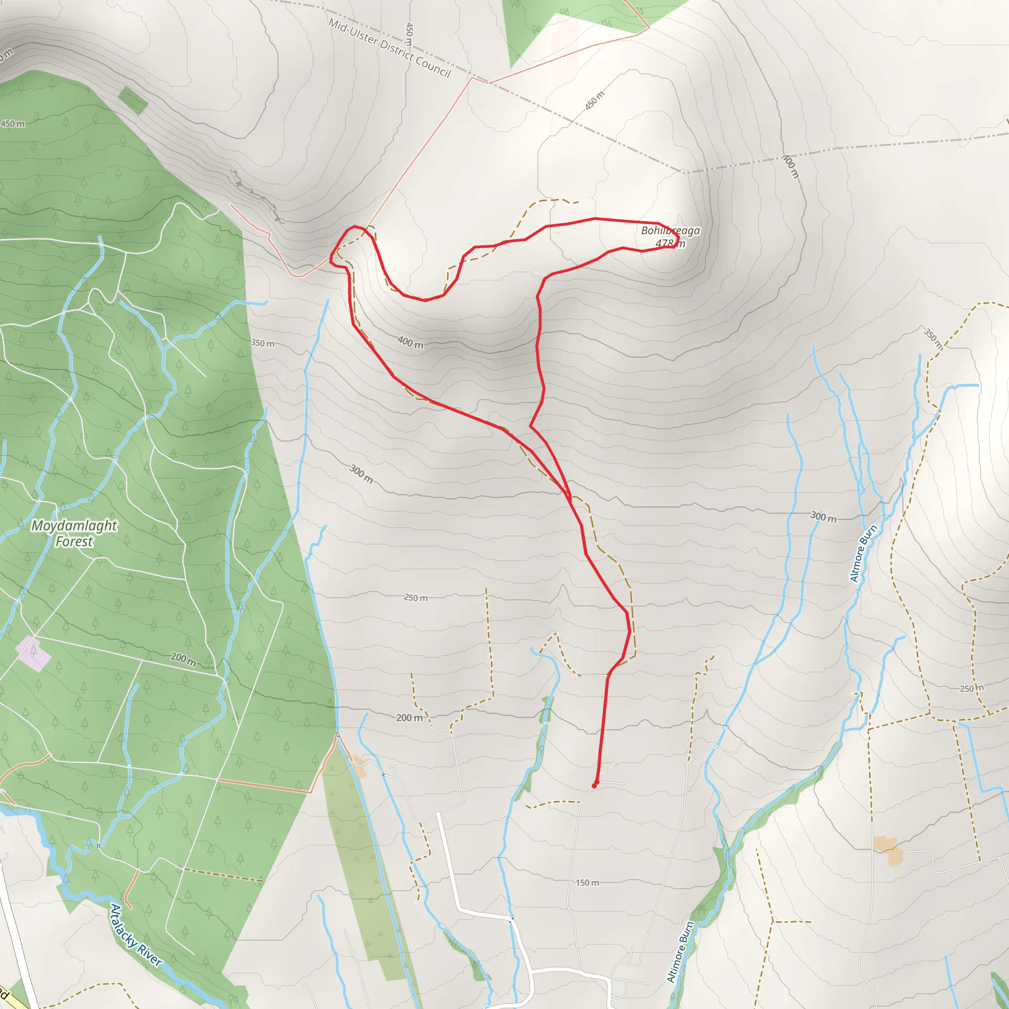 Bohilbreaga Loop mobile static map