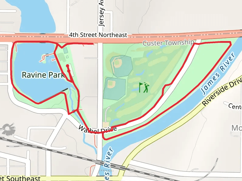 Ravine Park and Memorial Park County Park Campground Loop