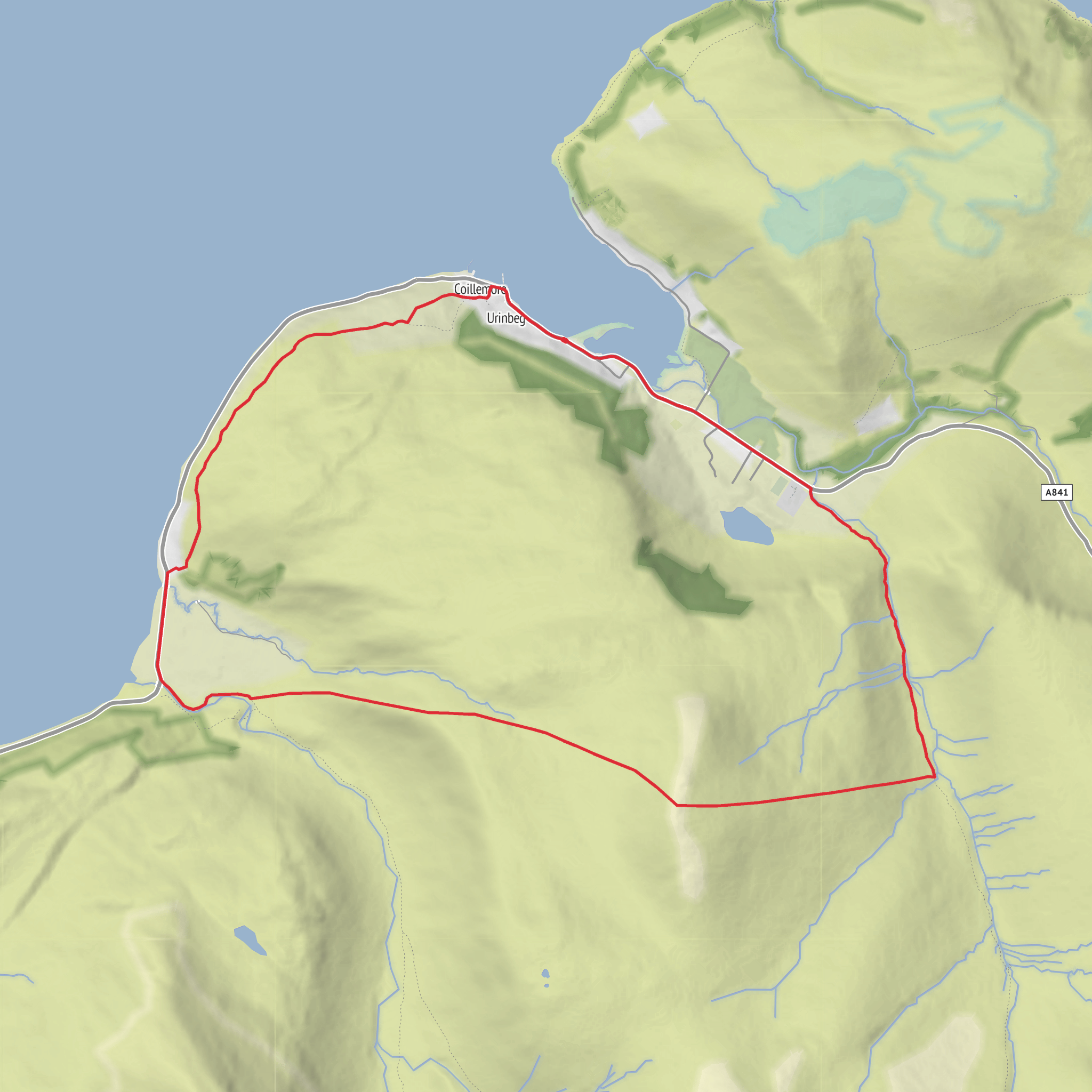 Loch Ranza and Meall Mor Loop mobile static map
