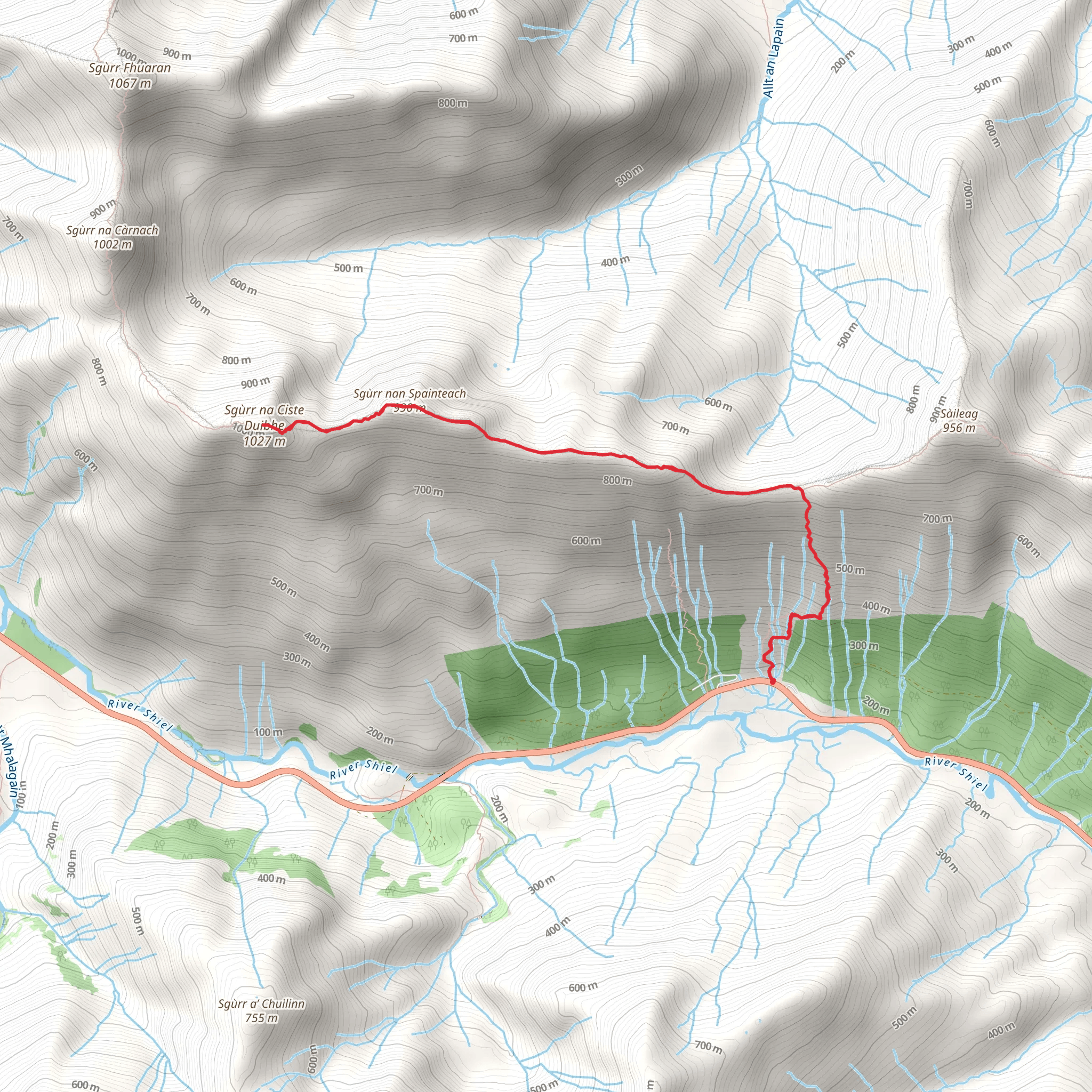 Sgùrr na Ciste Duibhe mobile static map