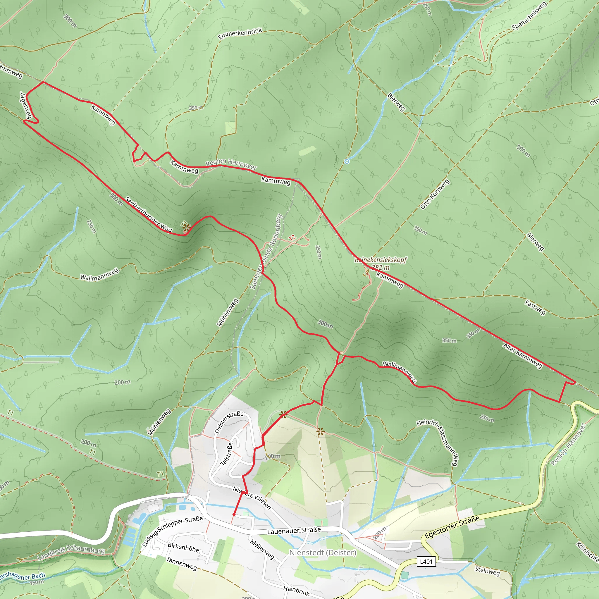 Reinekensiekskopf and Alte Taufe Loop mobile static map